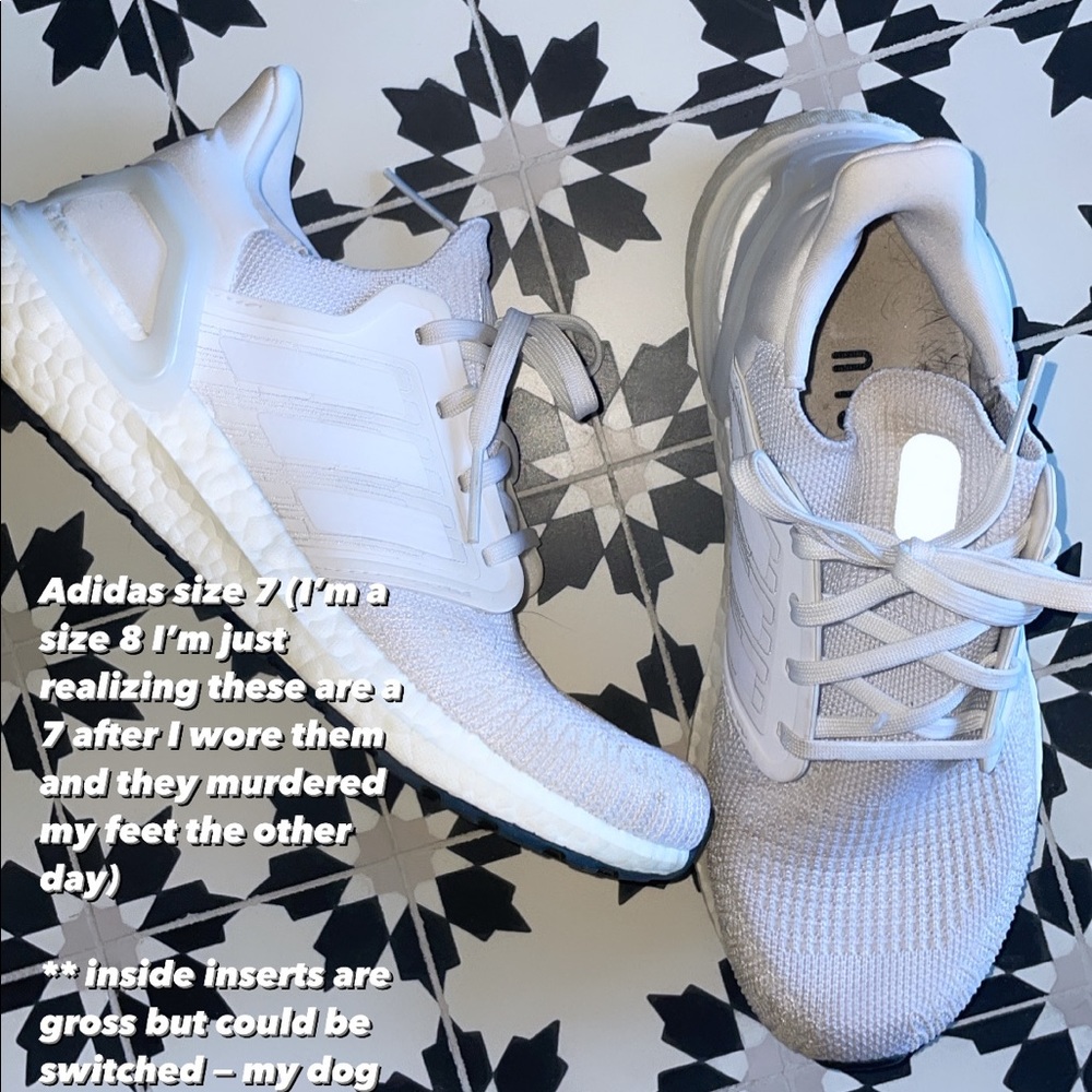 Adidas Ultraboosts White SIZE 7